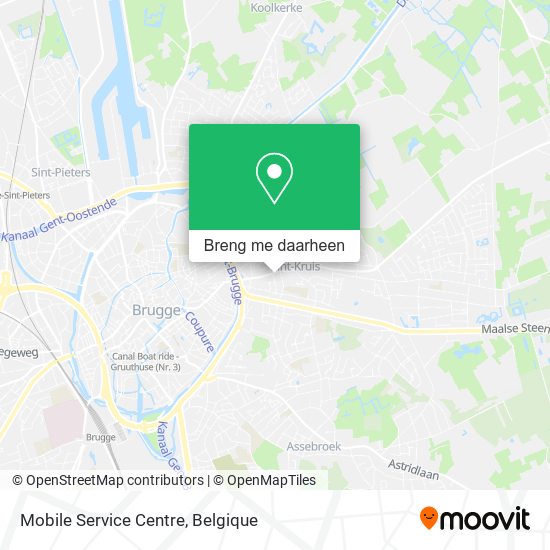 Mobile Service Centre kaart