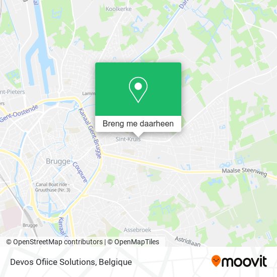 Devos Ofiice Solutions kaart