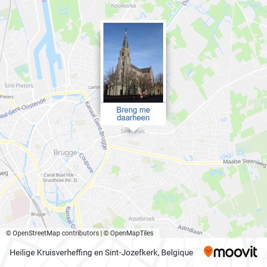 Heilige Kruisverheffing en Sint-Jozefkerk kaart
