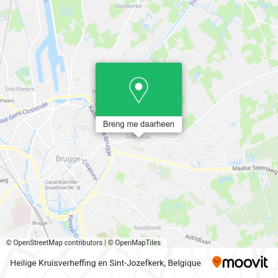 Heilige Kruisverheffing en Sint-Jozefkerk kaart