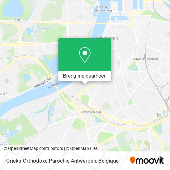 Grieks-Orthodoxe Parochie Antwerpen kaart