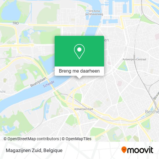 Magazijnen Zuid kaart