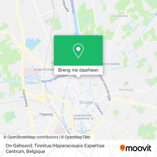 On-Gehoord: Tinnitus / Hyperacousis Expertise Centrum kaart