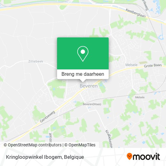 Kringloopwinkel Ibogem kaart