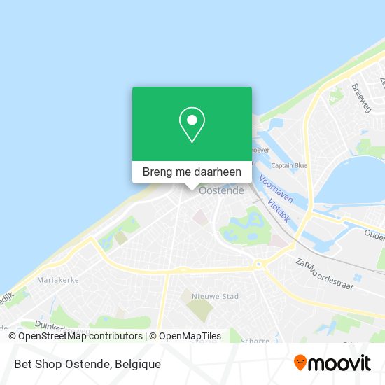 Bet Shop Ostende kaart