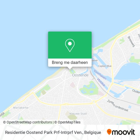 Residentie Oostend Park Prf-Intrprf Ven. kaart