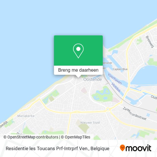 Residentie les Toucans Prf-Intrprf Ven. kaart