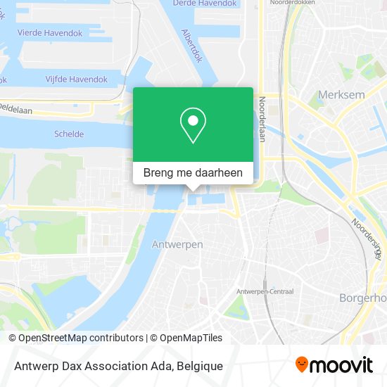 Antwerp Dax Association Ada kaart