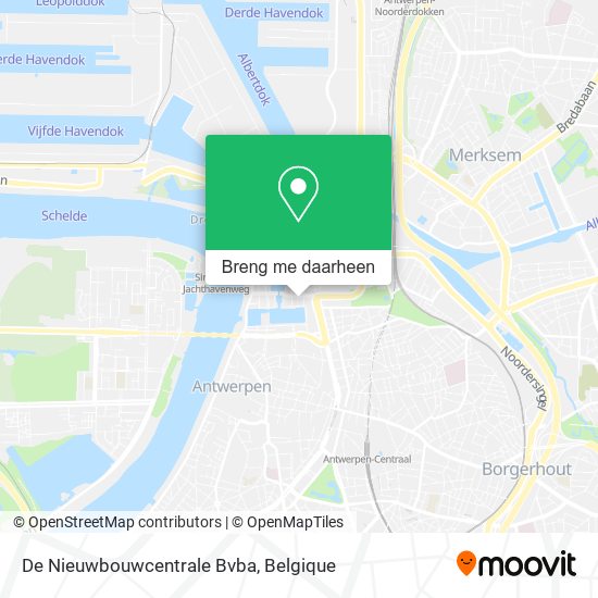 De Nieuwbouwcentrale Bvba kaart