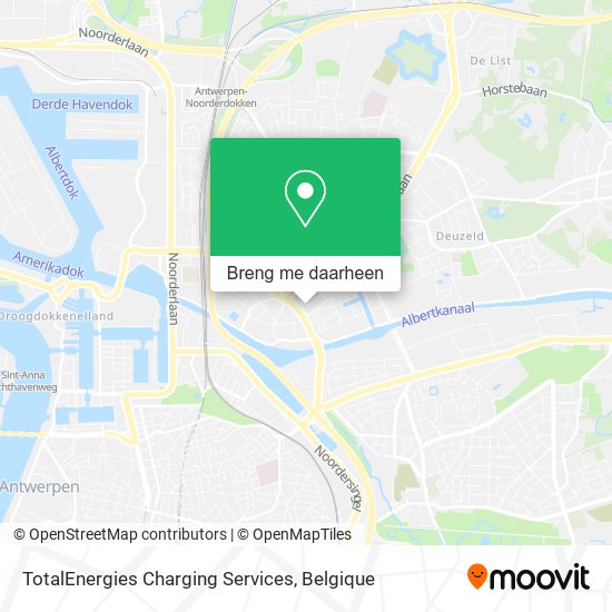 TotalEnergies Charging Services kaart