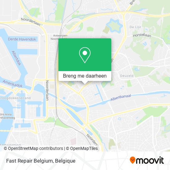 Fast Repair Belgium kaart