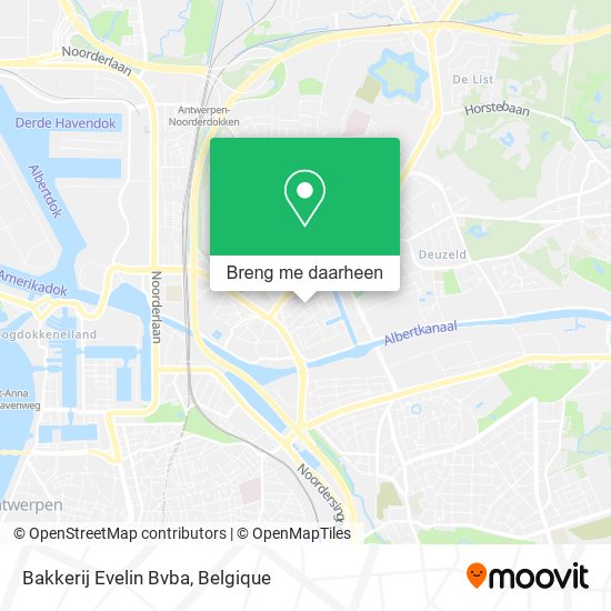 Bakkerij Evelin Bvba kaart