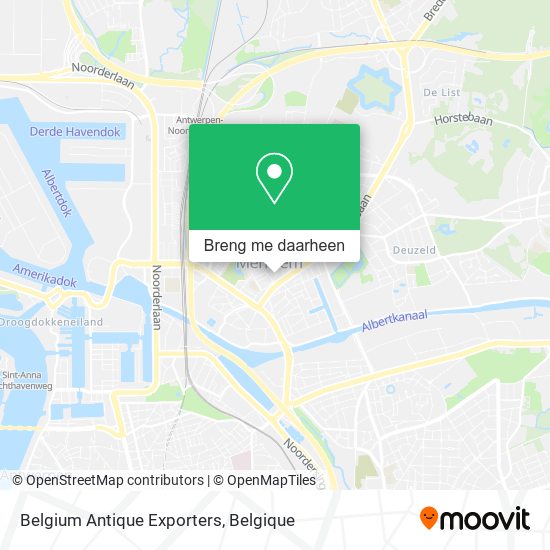 Belgium Antique Exporters kaart