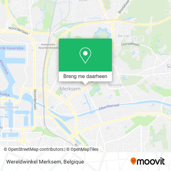 Wereldwinkel Merksem kaart