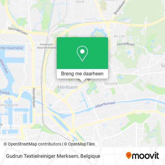 Gudrun Textielreiniger Merksem kaart