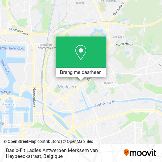 Basic-Fit Ladies Antwerpen Merksem van Heybeeckstraat kaart