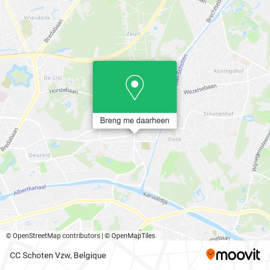 CC Schoten Vzw kaart