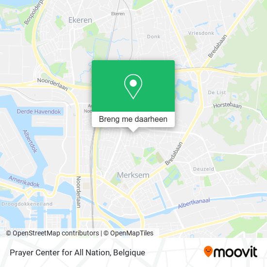 Prayer Center for All Nation kaart