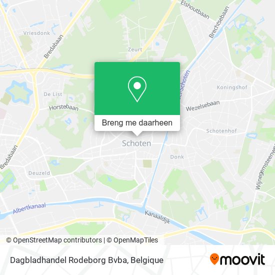 Dagbladhandel Rodeborg Bvba kaart