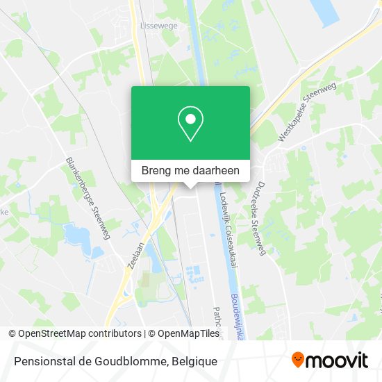 Pensionstal de Goudblomme kaart