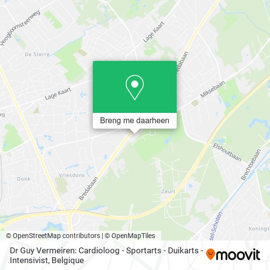 Dr Guy Vermeiren: Cardioloog - Sportarts - Duikarts - Intensivist kaart