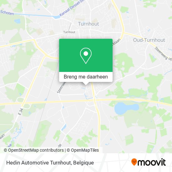 Hedin Automotive Turnhout kaart