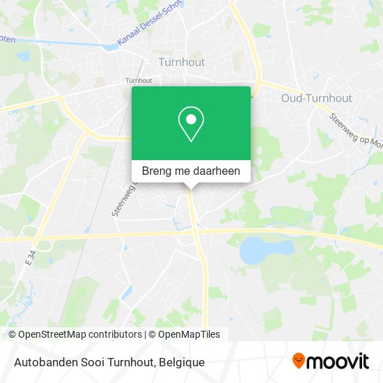 Autobanden Sooi Turnhout kaart