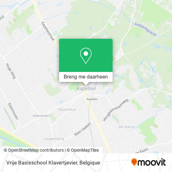 Vrije Basisschool Klavertjevier kaart