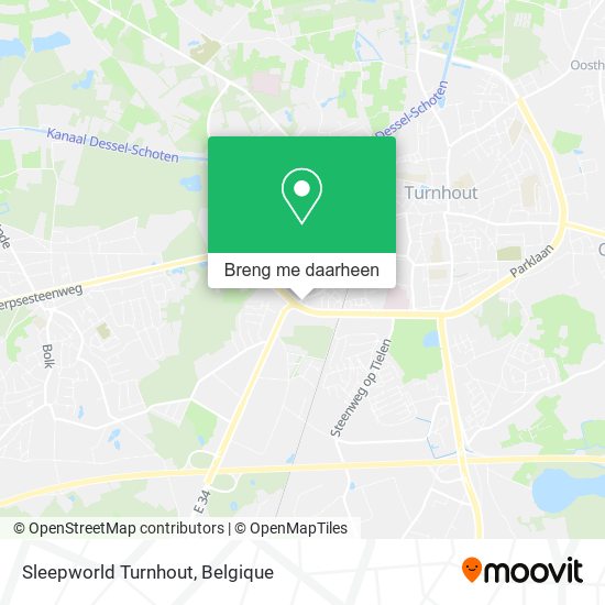 Sleepworld Turnhout kaart