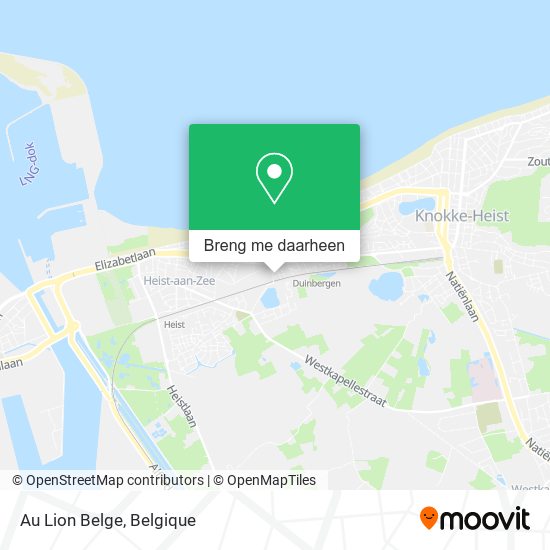 Au Lion Belge kaart