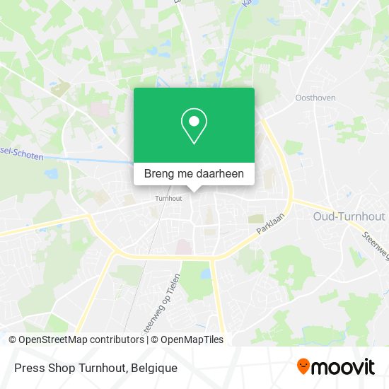 Press Shop Turnhout kaart