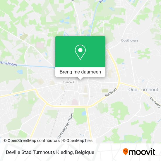 Deville Stad Turnhouts Kleding kaart