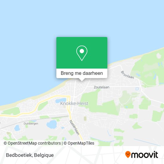 Bedboetiek kaart