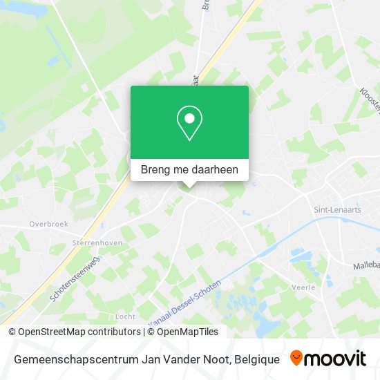Gemeenschapscentrum Jan Vander Noot kaart