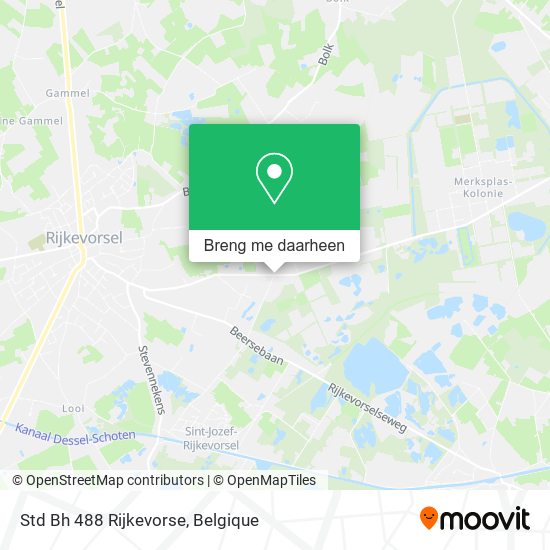 Std Bh 488 Rijkevorse kaart