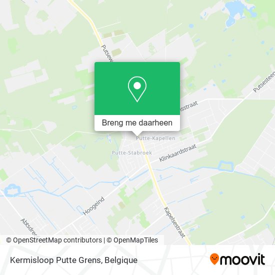 Kermisloop Putte Grens kaart