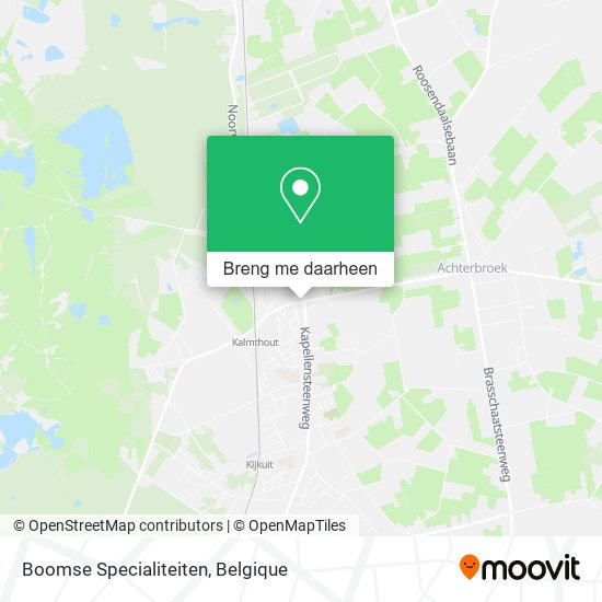 Boomse Specialiteiten kaart