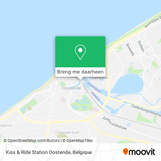 Kiss & Ride Station Oostende kaart