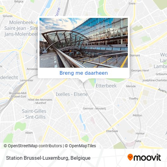 Station Brussel-Luxemburg kaart