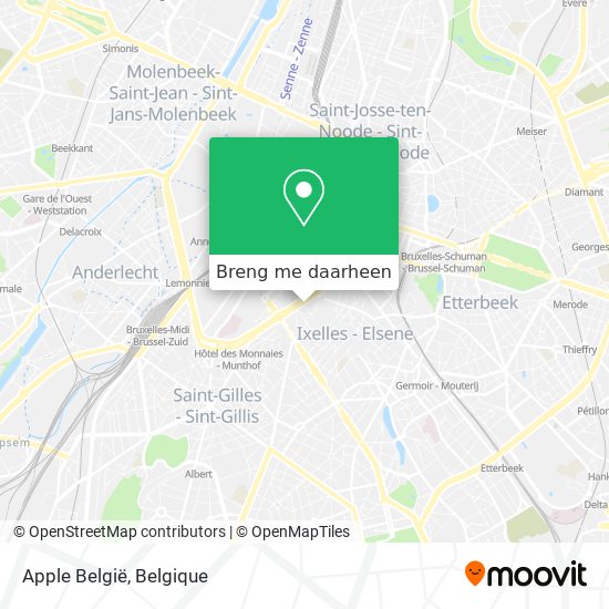 Apple België kaart