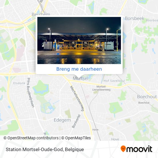 Station Mortsel-Oude-God kaart