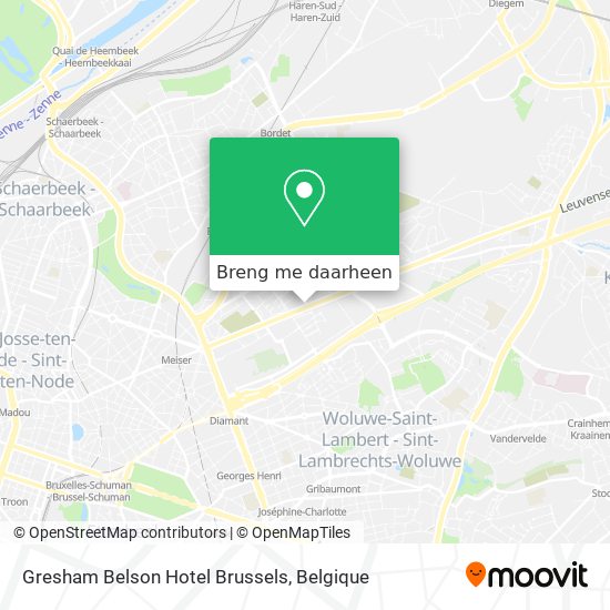 Gresham Belson Hotel Brussels kaart