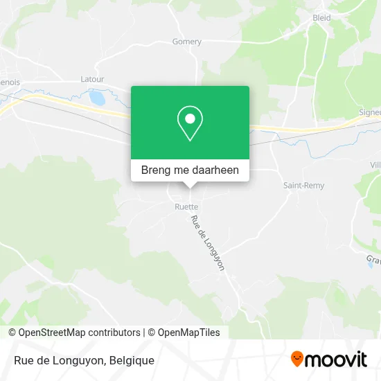 Rue de Longuyon kaart