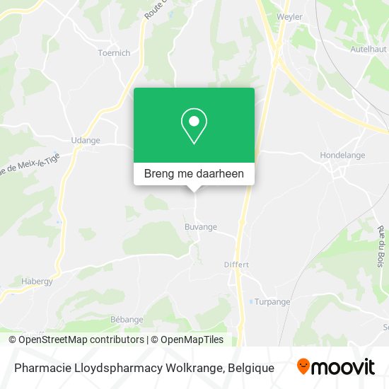 Pharmacie Lloydspharmacy Wolkrange kaart