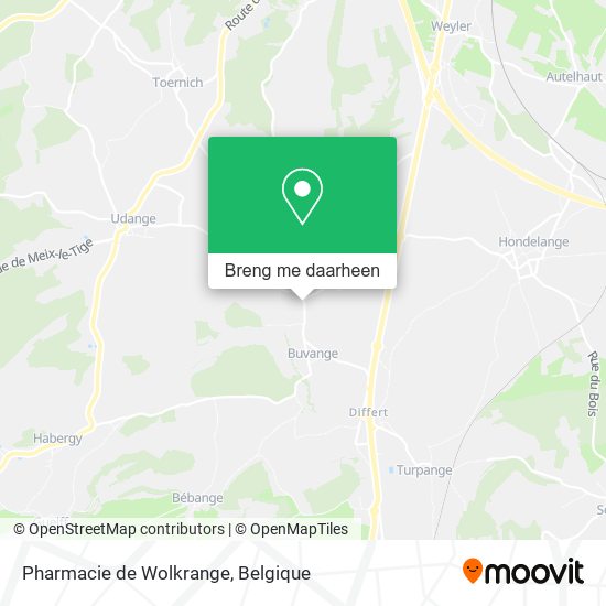 Pharmacie de Wolkrange kaart