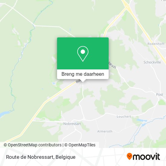 Route de Nobressart kaart