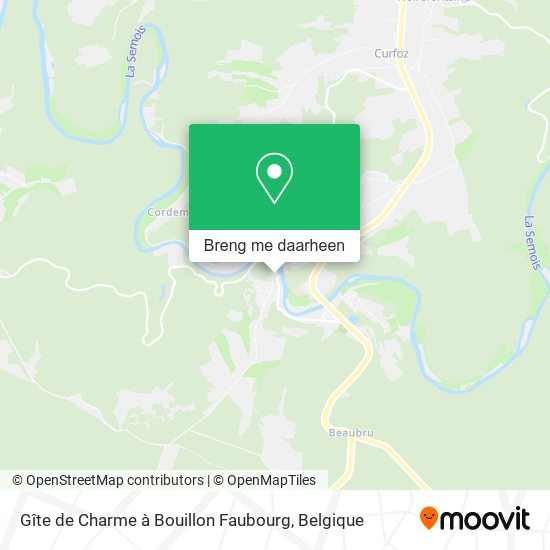 Gîte de Charme à Bouillon Faubourg kaart