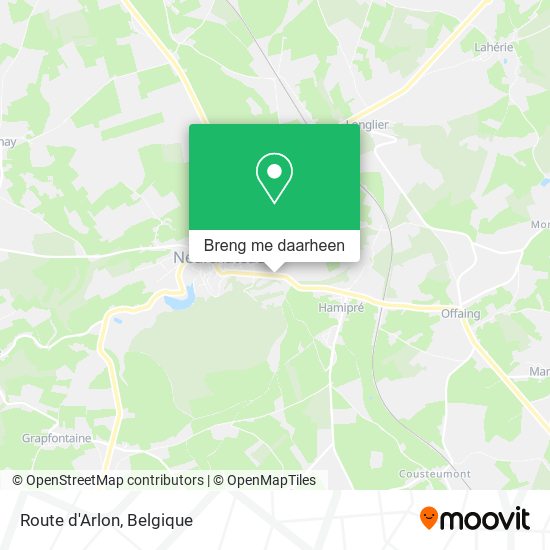 Route d'Arlon kaart