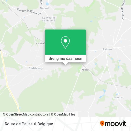 Route de Paliseul kaart