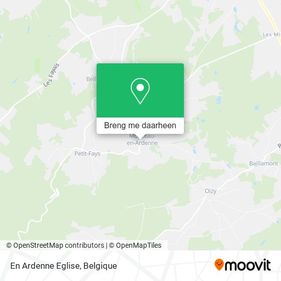 En Ardenne Eglise kaart